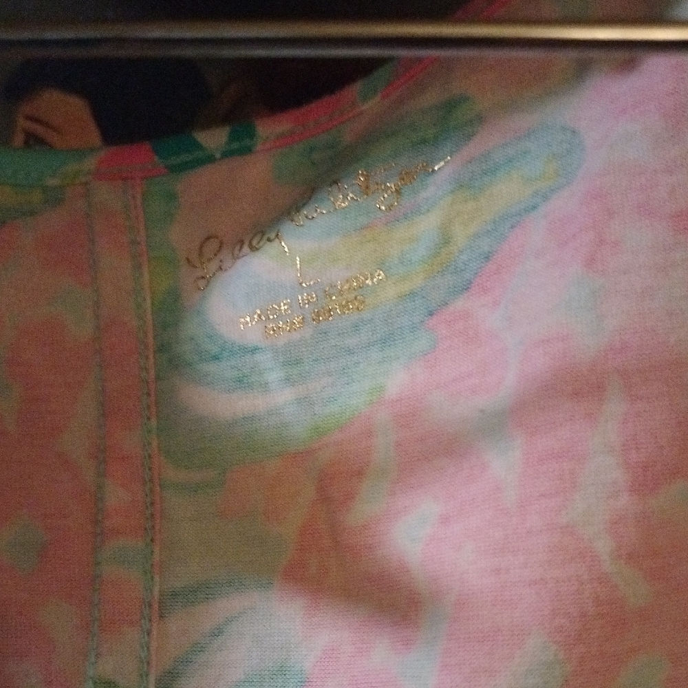 Lilly Pulitzer Pink and Green Gown - Picture 2 of 5
